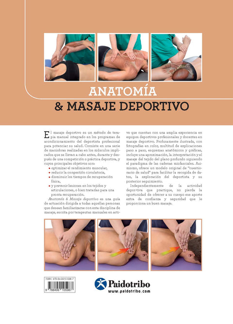 ANATOMÍA MASAJE DEPORTIVO – Paidotribo - Main Image