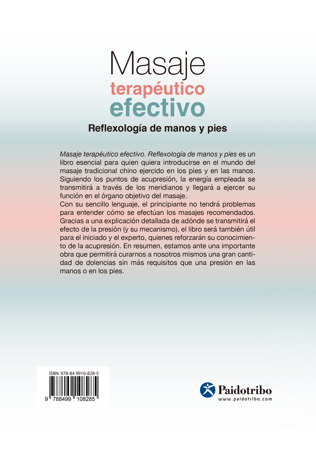 MASAJE TERAPÉUTICO EFECTIVO – Paidotribo - Main Image